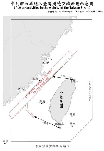 中共機艦臺海周邊活動 國軍嚴密監控應處