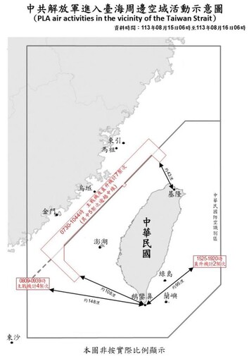 中共機艦臺海周邊活動 國軍嚴密監控應處