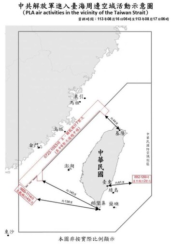 中共機艦臺海周邊活動 國軍嚴密監控應處