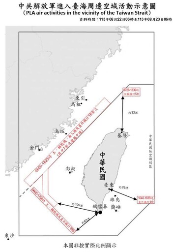 中共機艦臺海周邊活動 國軍嚴密監控應處