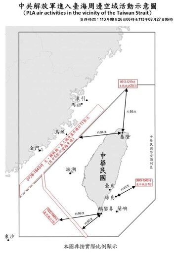 中共機艦臺海周邊活動 國軍嚴密監控應處