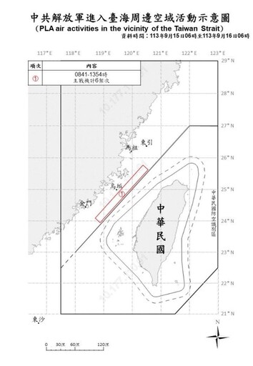 中共機艦臺海周邊活動 國軍嚴密監控應處