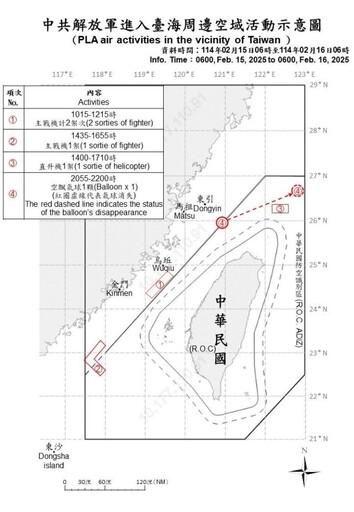 中共機艦臺海周邊活動 國軍嚴密監控應處