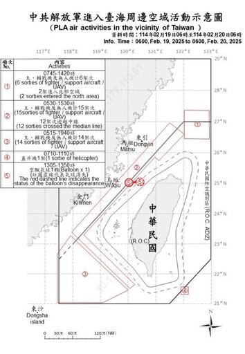 中共機艦臺海周邊活動 國軍嚴密監控應處