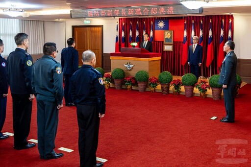 顧部長主持徐副部長新職介紹 勉前瞻國防施政落實改革與轉型