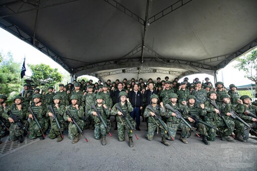 賴總統視導宜蘭後備旅教召 勉以實力達到真和平