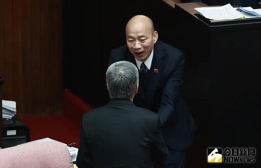 韓國瑜笑稱當兩個月立法院長「頭髮掉光」
