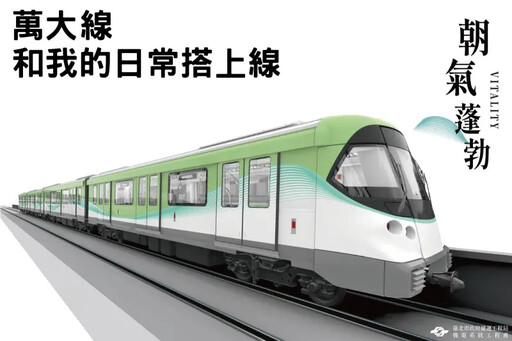 萬大線列車亮相！蔣萬安、侯友宜拚2027通車