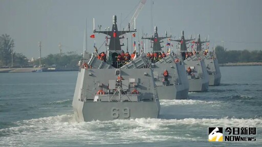 直擊飛彈快艇出港 海上飆船射飛彈嚇阻共艦