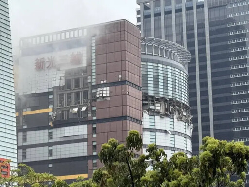 台中新光三越氣爆！市警局封鎖周邊道路救災