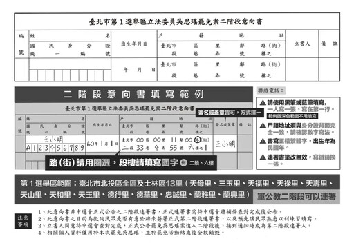 罷免吳思瑤青年推二階意向書 4月啟動連署