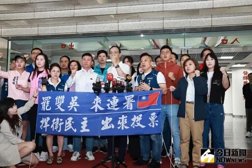 藍議員動起來 聯合車掃求連署罷免雙吳