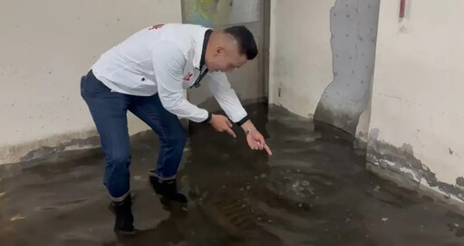 台中咕嚕咕嚕了！江和樹：停車場小雨淹大水