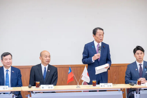 韓國瑜訪日 麻生太郎關心花蓮災情