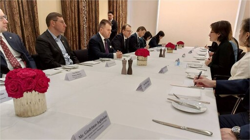 畫面曝光！蕭美琴密訪立陶宛 會晤2總統候選人