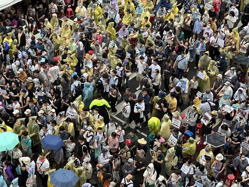 立院場外破3萬人抗議藍白黑箱 驚見「蔥師表」 狂酸黃國昌：花蓮王的吉娃娃