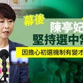 幕後／陳亭妃堅持選中常委 因擔心初選機制有變才全力爭取