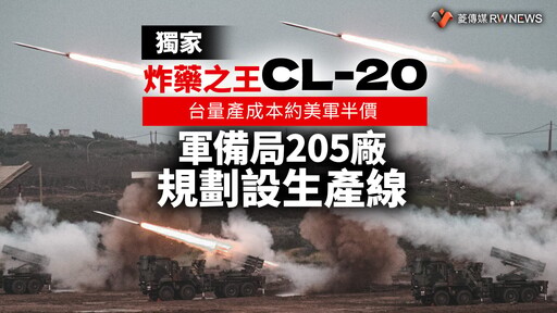 獨家／「炸藥之王」CL-20台量產成本約美軍半價 軍備局205廠規劃設生產線