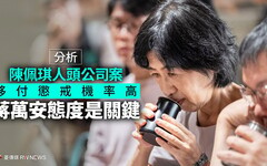 分析／陳佩琪人頭公司案移付懲戒機率高 蔣萬安態度是關鍵