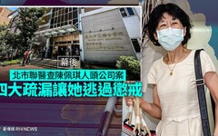 幕後／北市聯醫查陳佩琪人頭公司案 四大疏漏讓她逃過懲戒