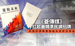 《菱傳媒》扛起最精準民調招牌 新推民調專書描繪未來政治領袖