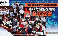 分析／藍白釋憲敗北料將報復 憲政危機迫在眉睫 全民受害