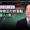 無畏詐騙案帳面數字飆高 賴政府修正打詐盲點「1被害人1案」