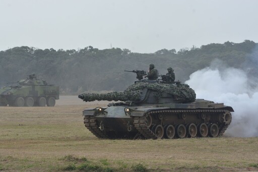 陸軍聯兵營首度秀戰力 機步、戰車納陸航特遣隊保護關鍵設施