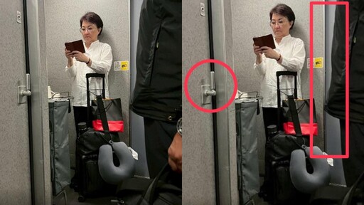 擺拍？盧秀燕搭高鐵沒座位站通道被讚「親民」 小英攝影師打臉：那邊不能站人