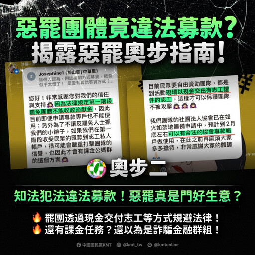 「現金交給志工」國民黨揭露惡罷團體違法募款 「課金群組」曝光