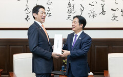 接見日前經濟安保主管大臣小林鷹之訪團 賴清德盼速洽簽台日EPA