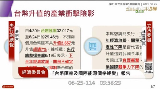 「以伊戰爭」影響導致油價飆、台幣升、觀光慘! 林岱樺:再不搶救企業商家恐遭滅頂