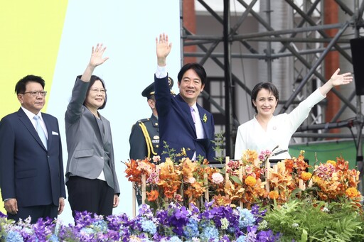 【520就職典禮】蔡英文與賴清德、蕭美琴揮手道別 正式成為「前總統」