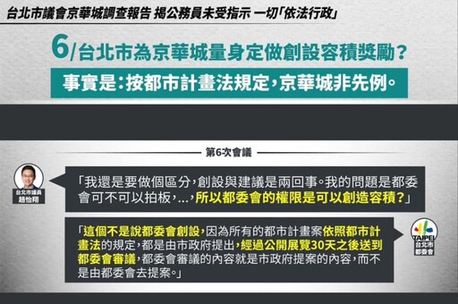 不同意京華城案調查報告 陳宥丞堅稱：柯文哲沒有下指導、放寬容積率