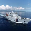 【有片】海巡連江艦交船、花蓮艦下水 管碧玲宣布11/8為「海巡節」