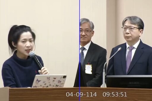 【有片】在立院質詢國安局突遇「強烈搖晃」 徐巧芯調侃：講到匪諜大地震就來了