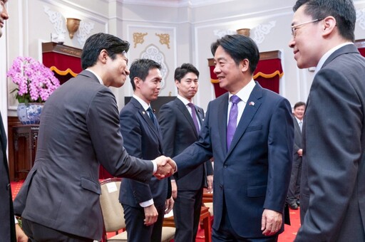 接見日本自民黨青年局幹部 賴清德:盼台日全方位深入交流