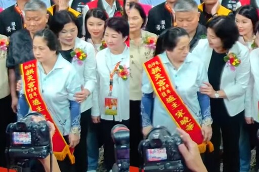 【有片】張麗善為站C位出手移開「媽祖爐主」 被罵翻急道歉:不知道身分