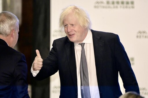 用「哩賀」問候台灣 前英國首相強生:訪台就是為了挺台