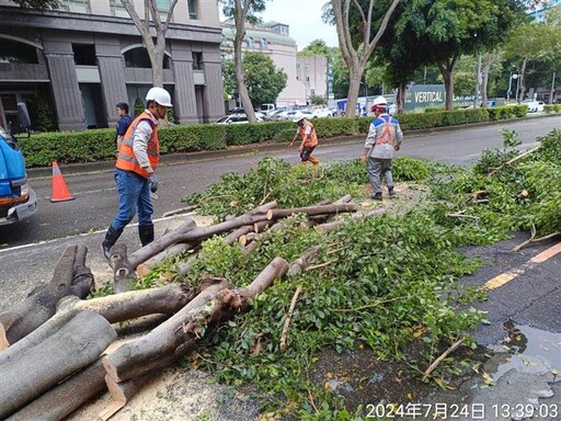 凱米颱風增強 台中建設局搶災不鬆懈