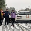 梨山降3月雪 暖心中市幸福巴士照常行駛