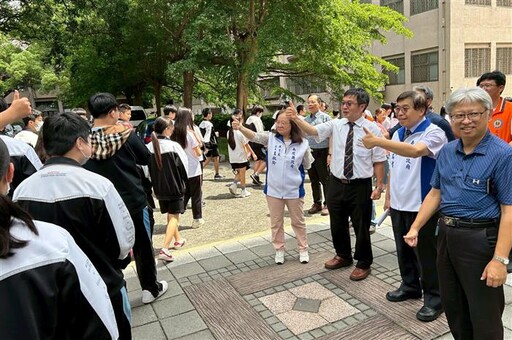 國中教育會考登場 秘書長洪瑞智為考生加油