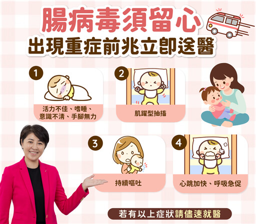 腸病毒升溫 南投弱勢幼童免費接種腸病毒疫苗