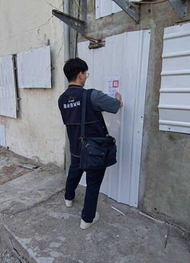 清水塌陷建築物因未依限完成改善 中市都發局已於5月5日完成強制封閉