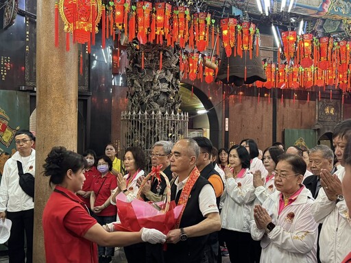 板橋慈惠宮歡迎昆山慧聚天后宮會長孫德聰暨隨行貴賓蒞臨參訪