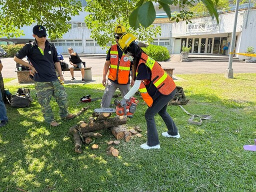 北市公園處開辦鏈鋸訓練 培訓防汛救災尖兵