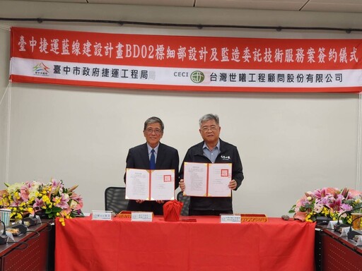 推動台中捷運藍線刻不容緩 細設監造三標齊進