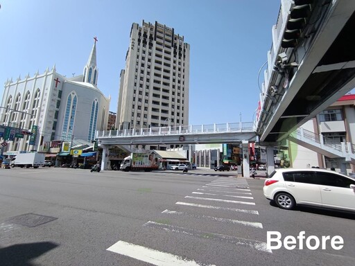 城市通行更安全! 中市建設局三天高效拆除天橋 市民直呼便利