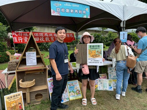 喵星人也愛環保！ 北屯區清潔隊手作創意貓抓板 超吸睛