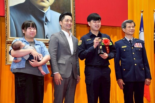 蔣萬安頒發北市最高榮譽金吾獎 表揚48位警察典範